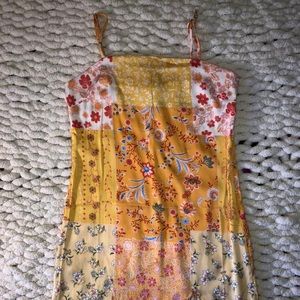 Yellow flowery dress
